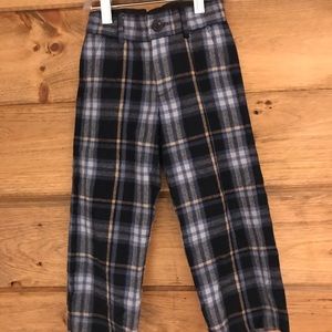 Little boys Janie and jack checkered dress pants
